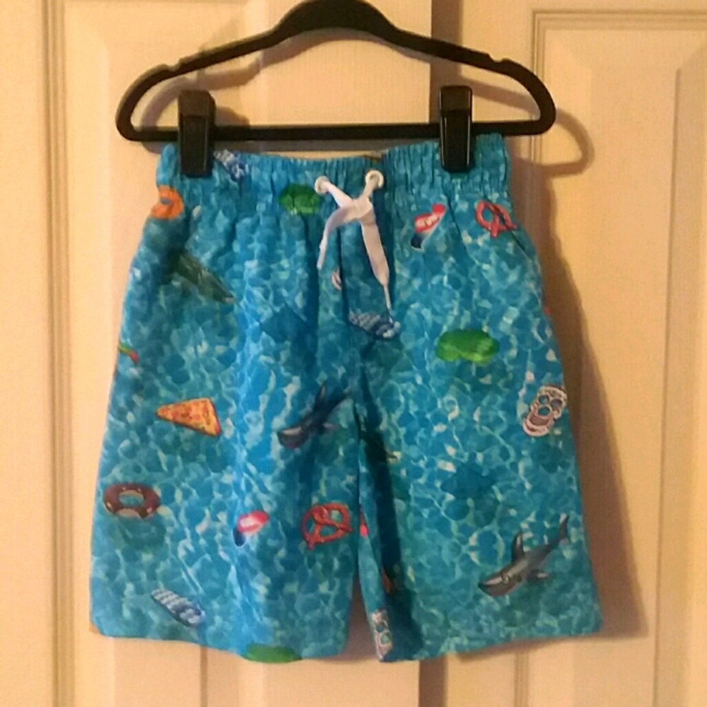 Rusty Boys Swim Trunks With Underwater Print